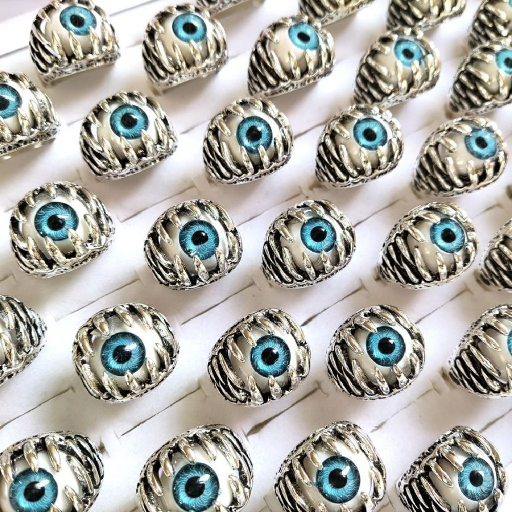 Eye Ball Stainless Steel Ring - Picture 4 of 7
